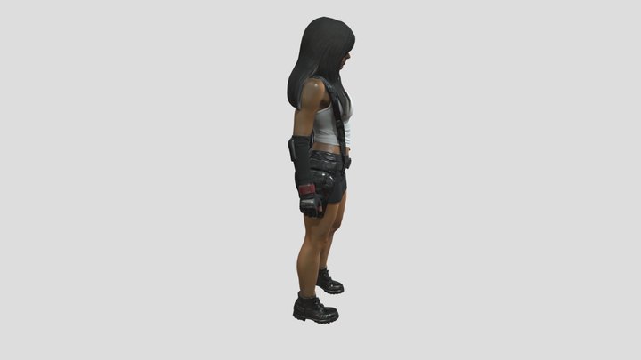 Tifa Lockhart (Final Fantasy) Realistic 3D Model