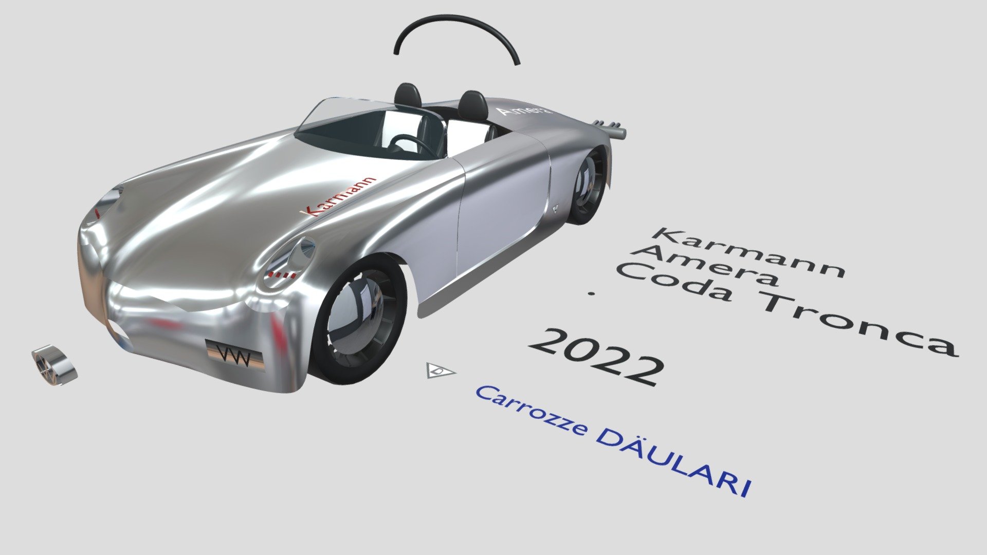 Karmann Amera \ Coda Tronca (blender 3.3 import)