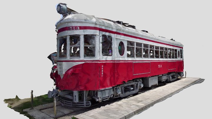 丸窓電車モ513 3D Model
