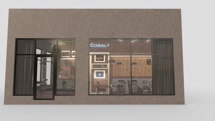 Cobalt Cafe & Gallery 3D Model