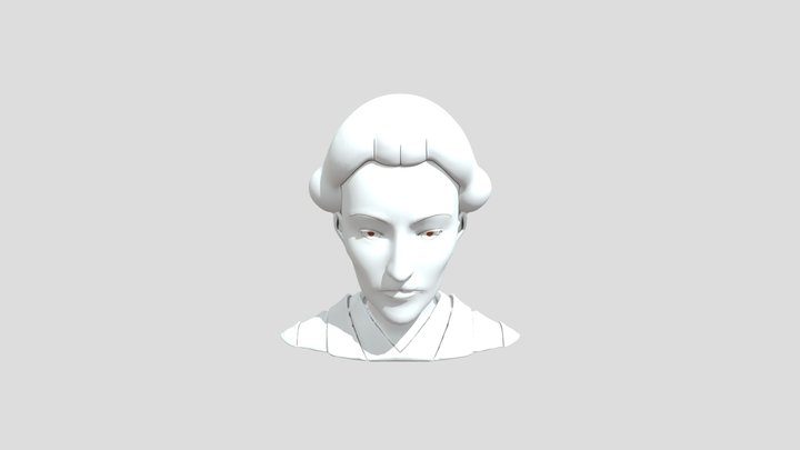 stylized portrait of a person 3D Model