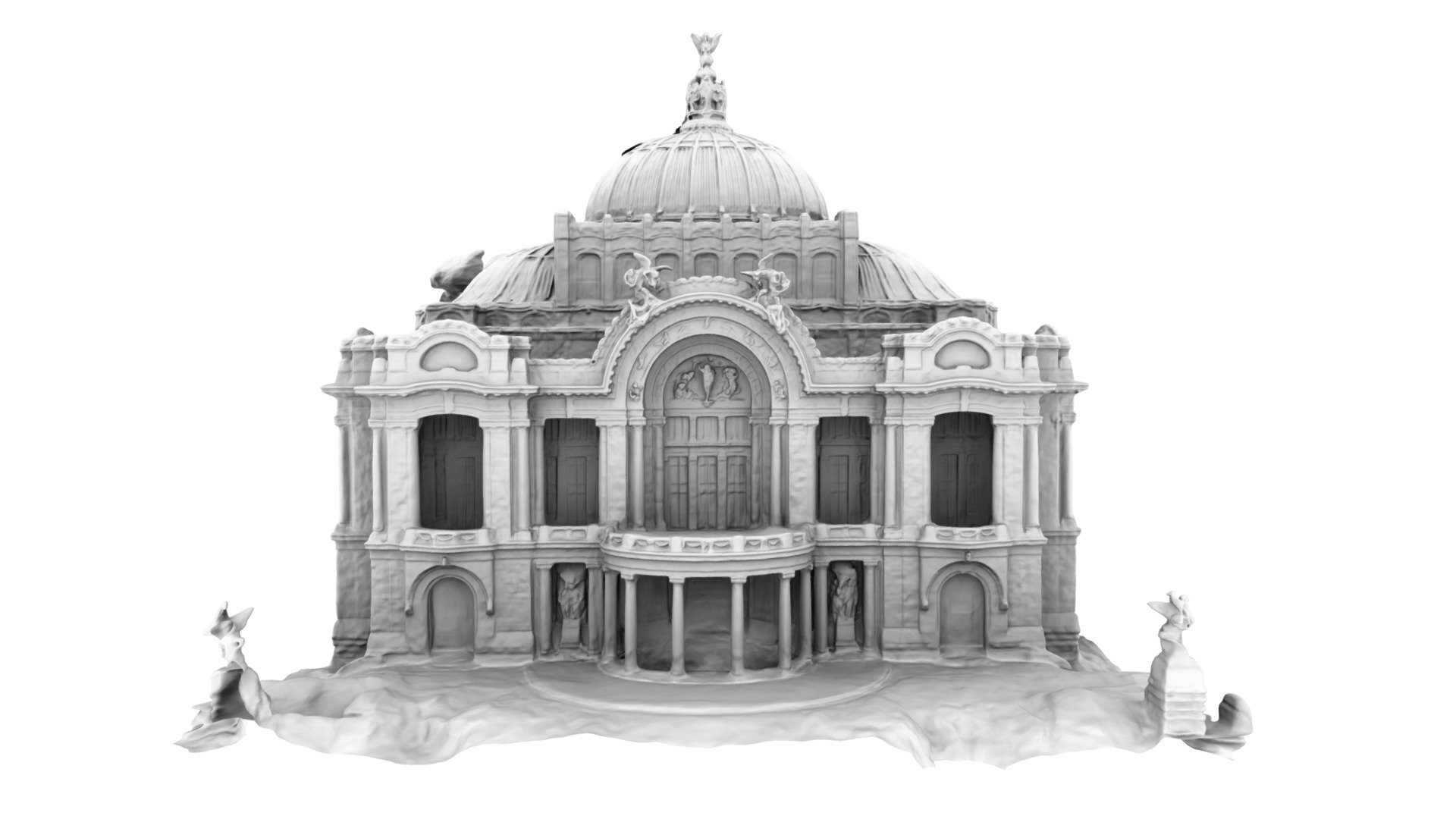 Palacio De Bellas Artes 3D Reconstruction - Download Free 3D Model By ...