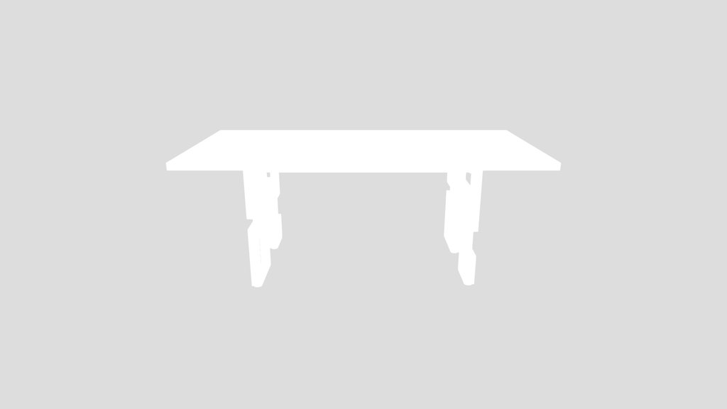 Table Moden With Square Design Legs