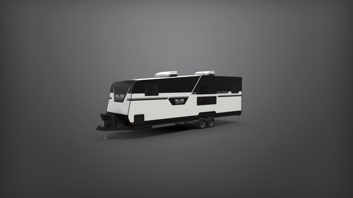 Inline Sport Travel Trailer 2nd Concept 3D Model