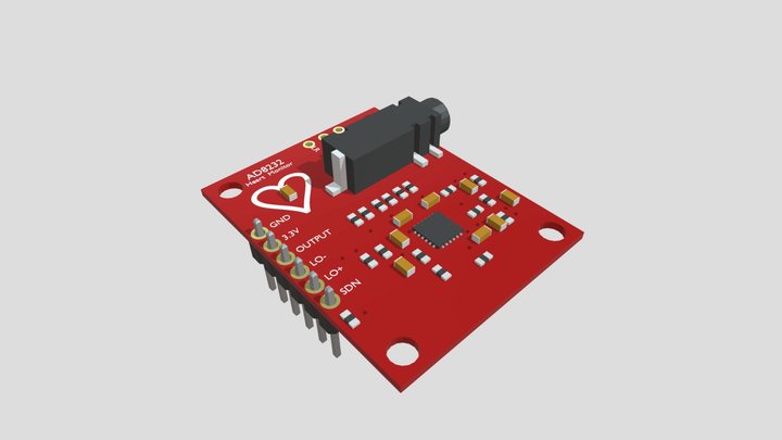 AD8232 ECG Heart Rate Monitor Sensor Module