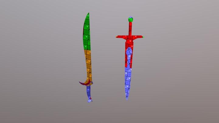 Sword UV 3D Model