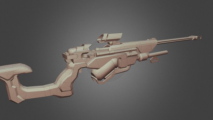 Ana Biotic Rifle WIP 2 3D Model