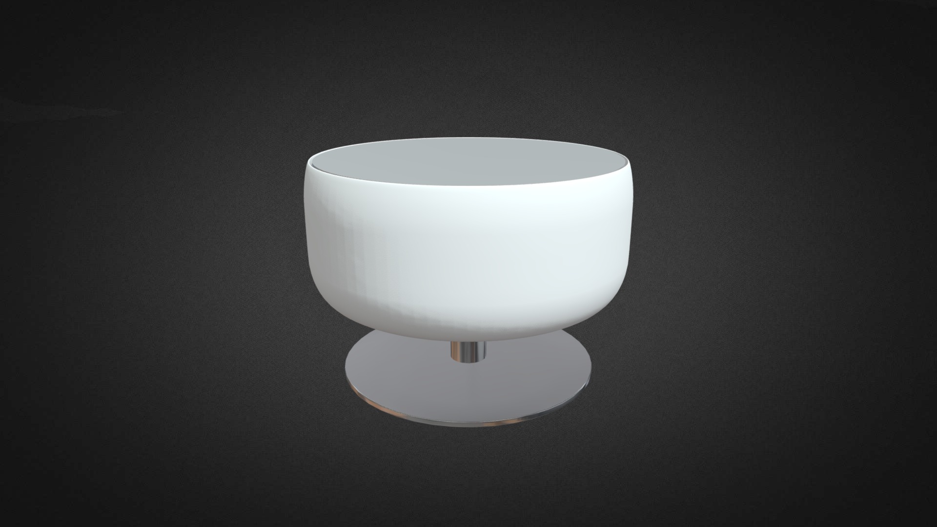 3D model Dott Table Hire - This is a 3D model of the Dott Table Hire. The 3D model is about a white lamp on a black background.