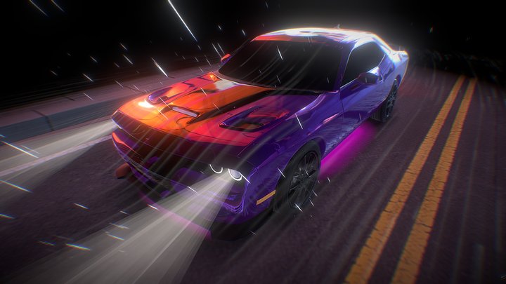 dodge challenger srt hellcat (2015) 3D Model