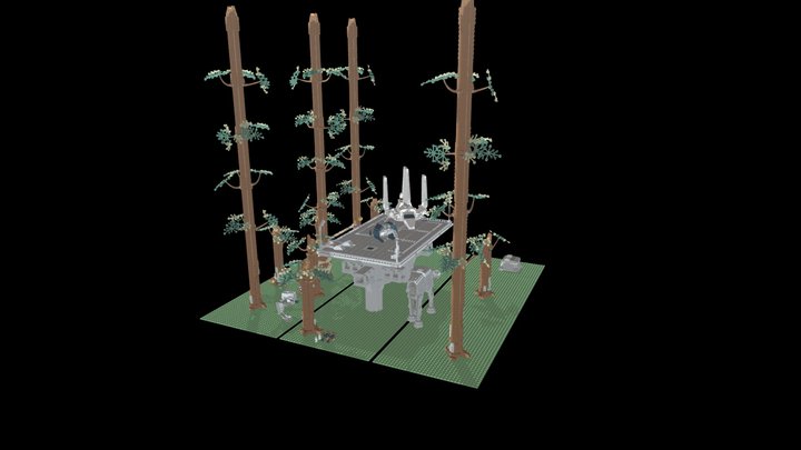 LEGO microescale (Endor 1/144) 3D Model