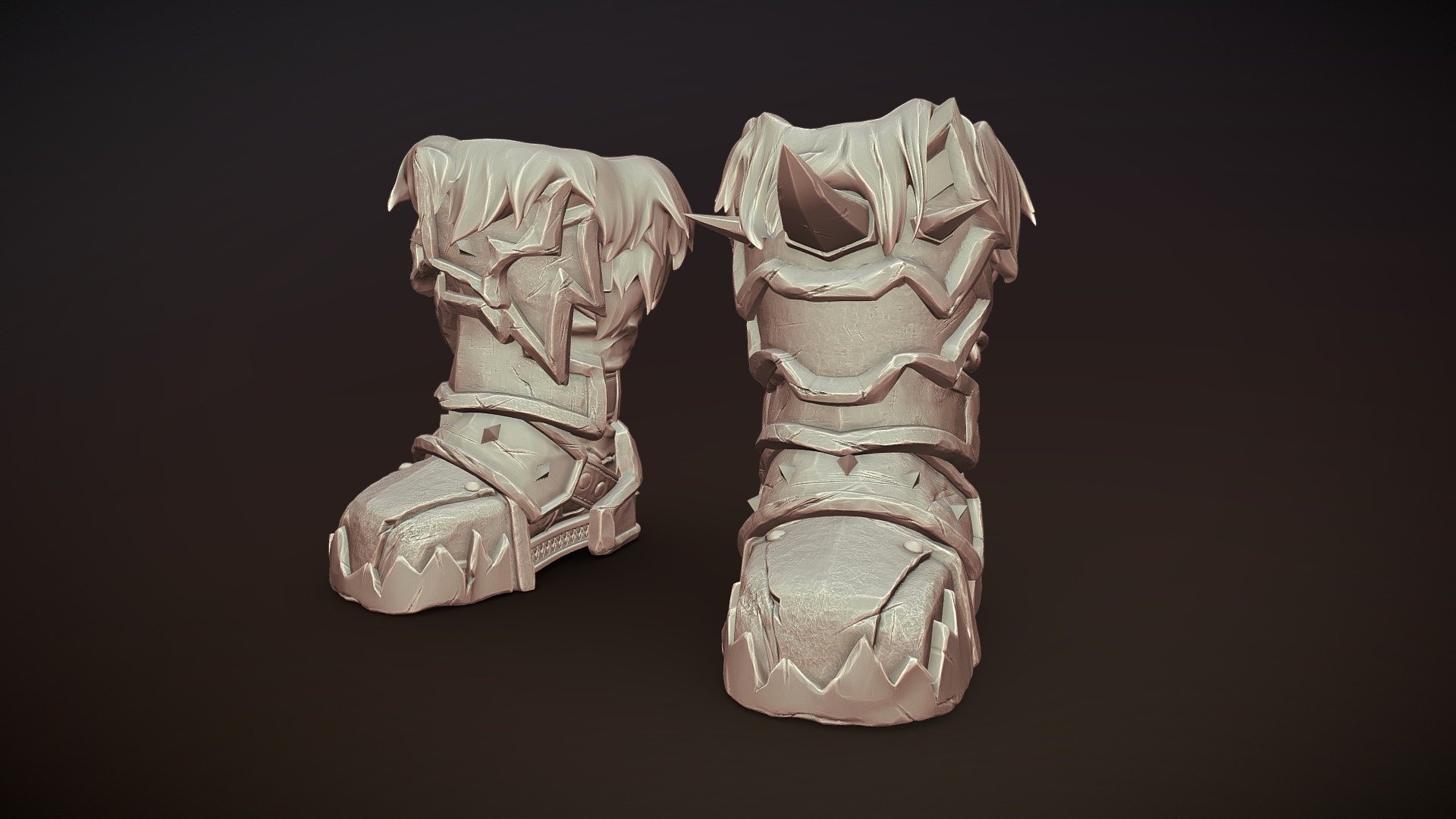 Zbrush Armored Footwear 09