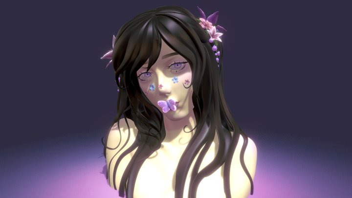 Flower girl sculpt ❀ 3D Model