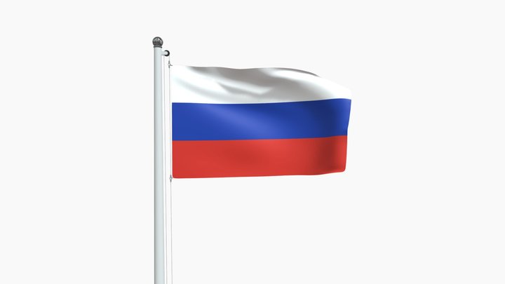 Flag Of Russia 3D Model