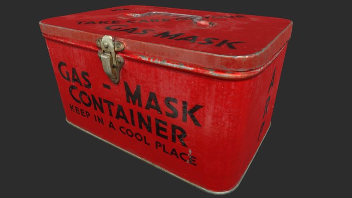 Gas Mask Container 3D Model