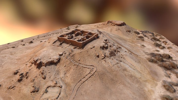 Moa Nabatean Khan and Fortress- מיצד מואה 3D Model