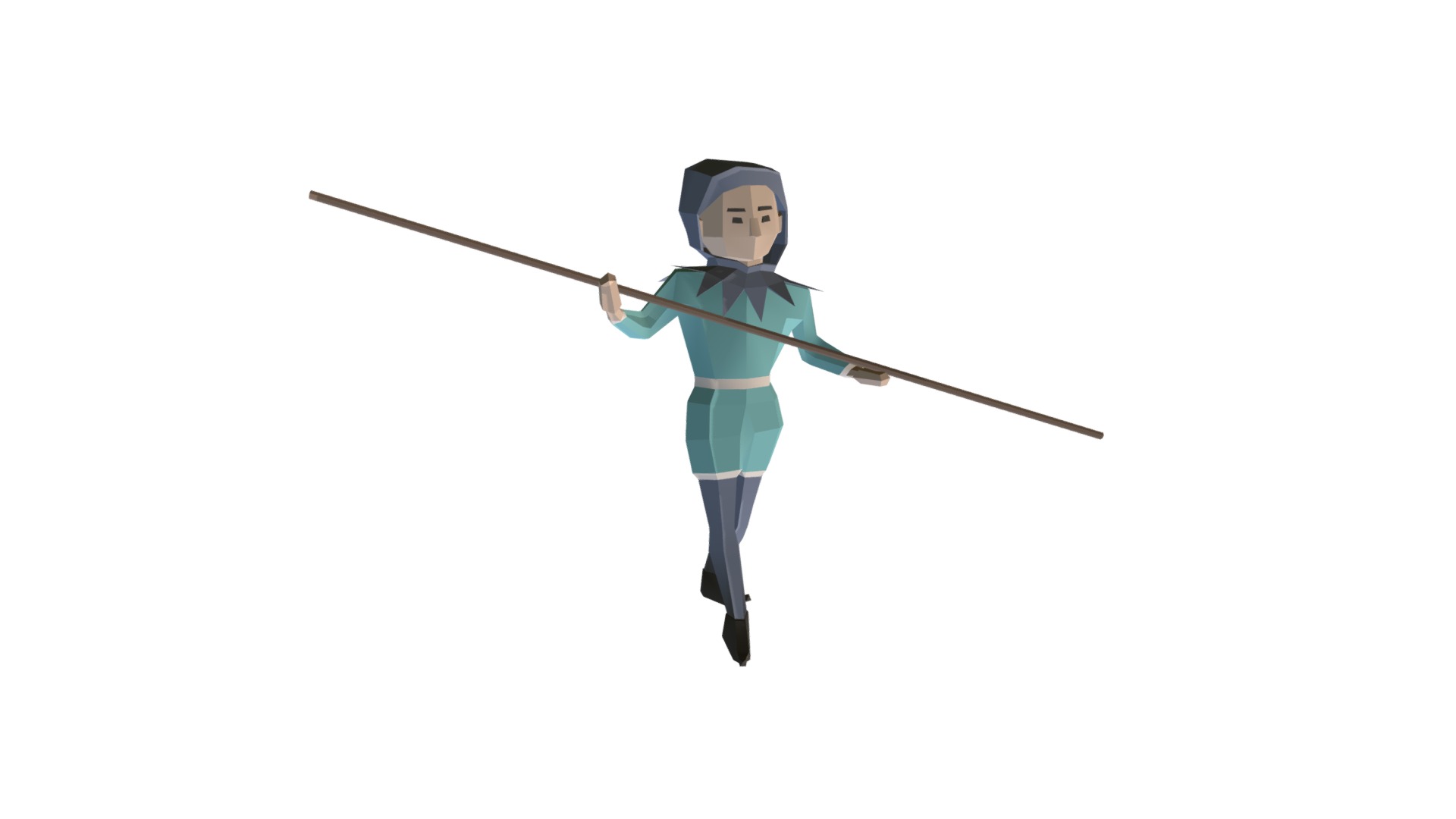 3D model Rope Walker - This is a 3D model of the Rope Walker. The 3D model is about a toy doll with a sword.