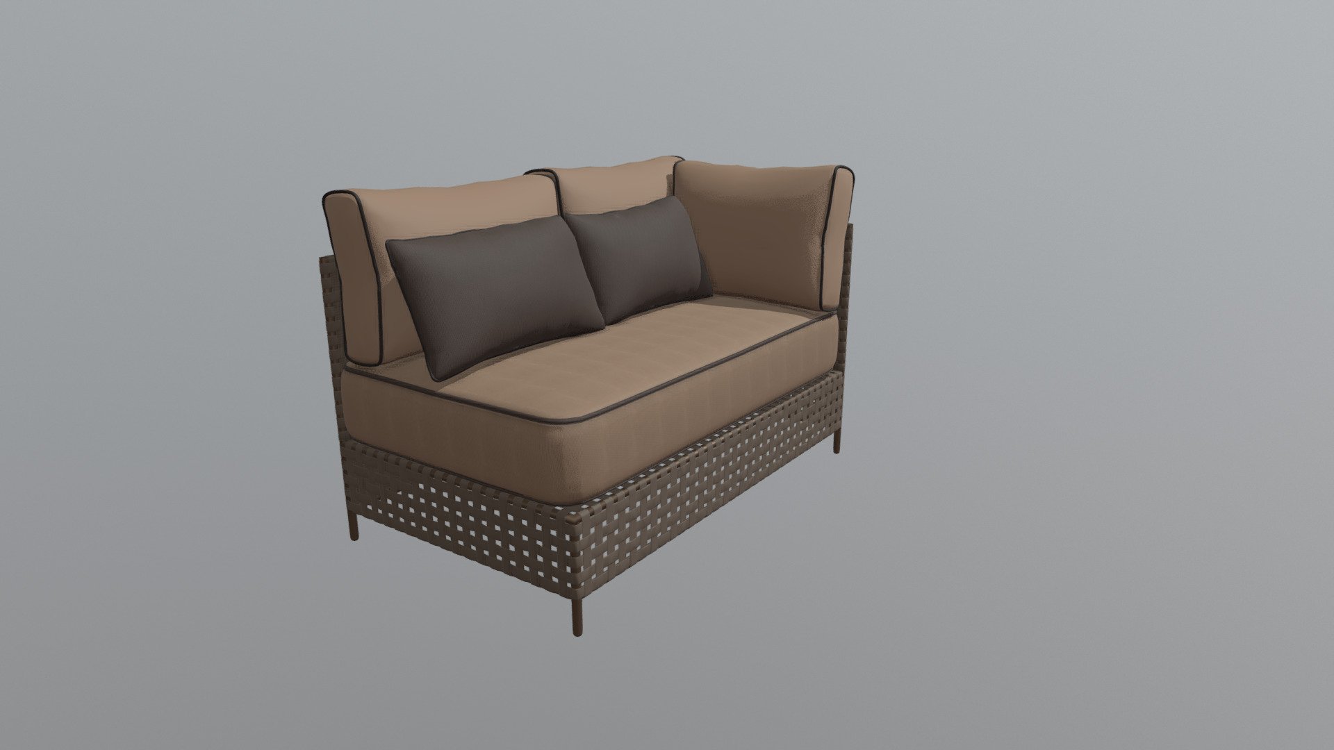 Pinery Right Rhf Corner Brown & Beige - 703794