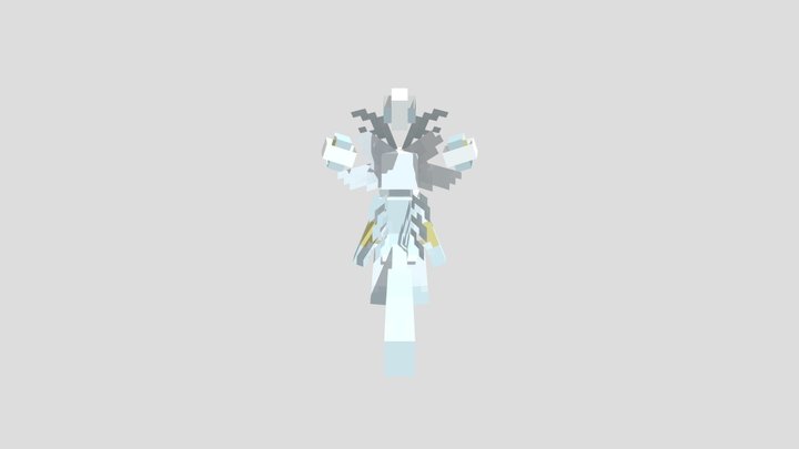 Ani Minecraft Style Fanart 3D Model
