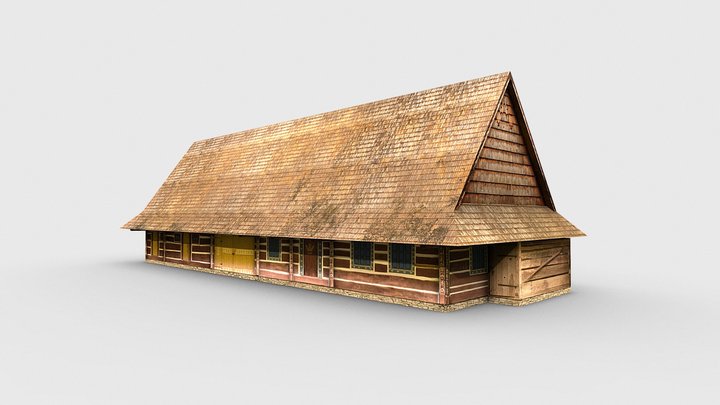 wooden house 3D Model