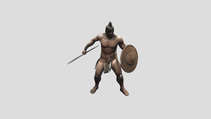 Gladiator at Sunset 3D Model