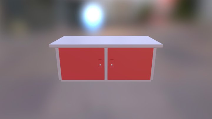 lab_table01_lowpoly 3D Model