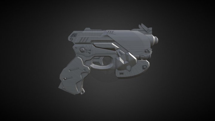 D.VA Pistol 3D Model