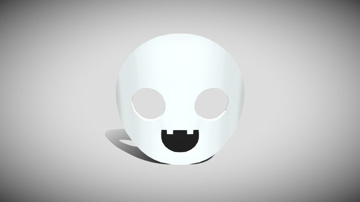 missing halloween Face Mouth Mask 2 – Kostenloses 3D-Modell STL