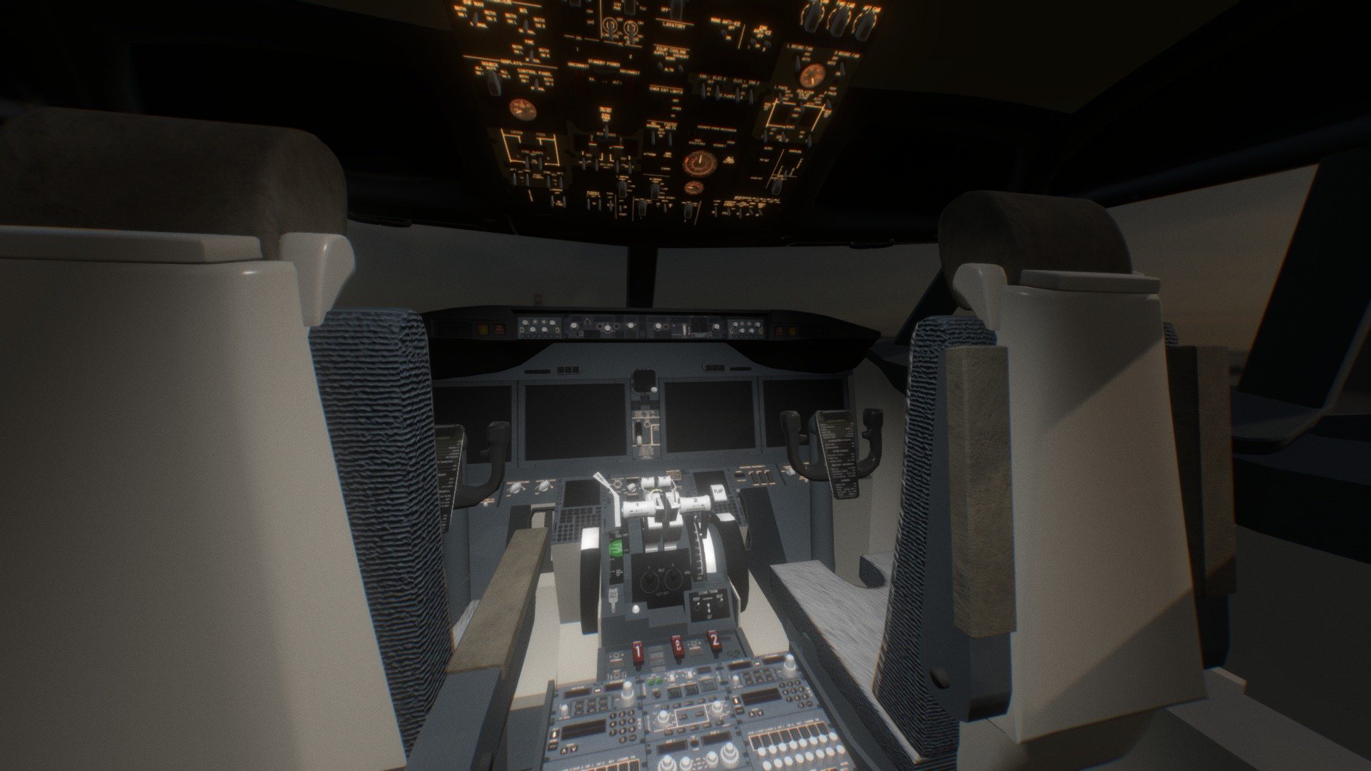 Boeing 737 Cockpit - 3D model by Ahmad Iqbal (@eekey10) [e45eedd ...