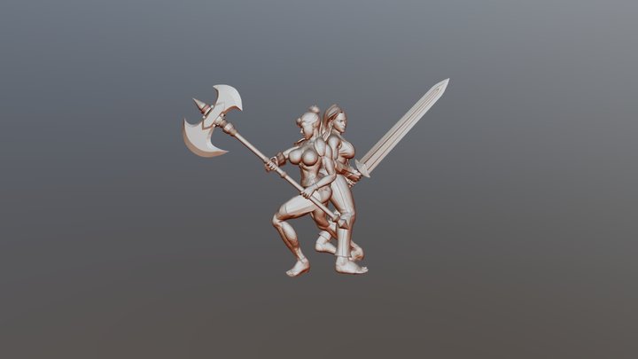 Pirate Brutes - Female 3D Model