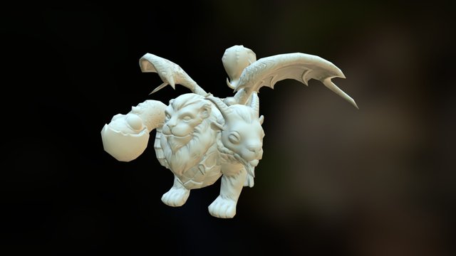 Chimera_Courier_Baked 3D Model