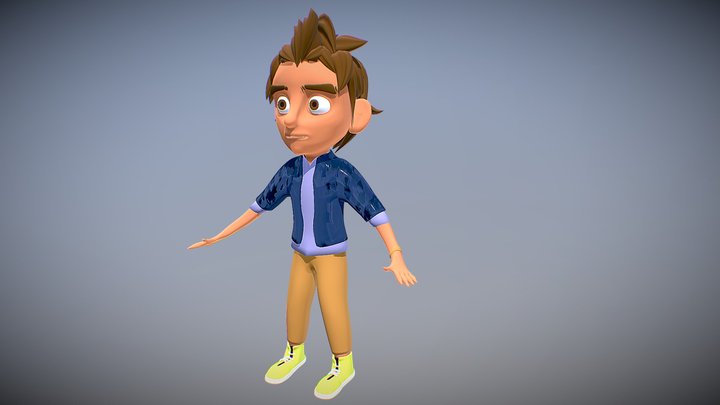 Michael LowPoly Character 3D Model