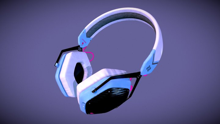 Custom V-MODA Crossfade 2 Headphones 3D Model