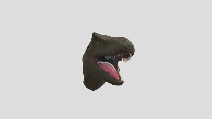 T-Rex Bust 3D Model