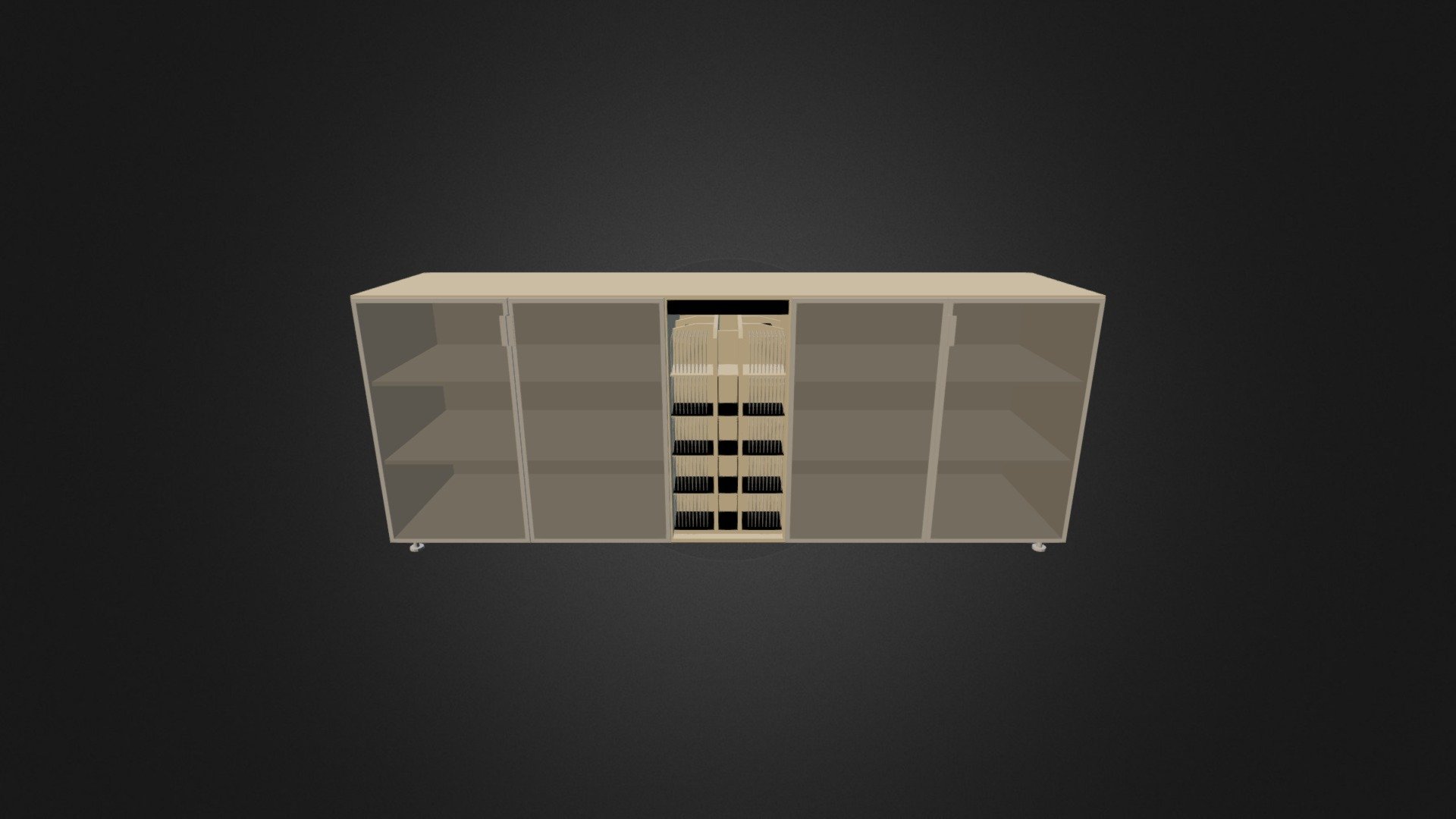 Bookcase-3D 009