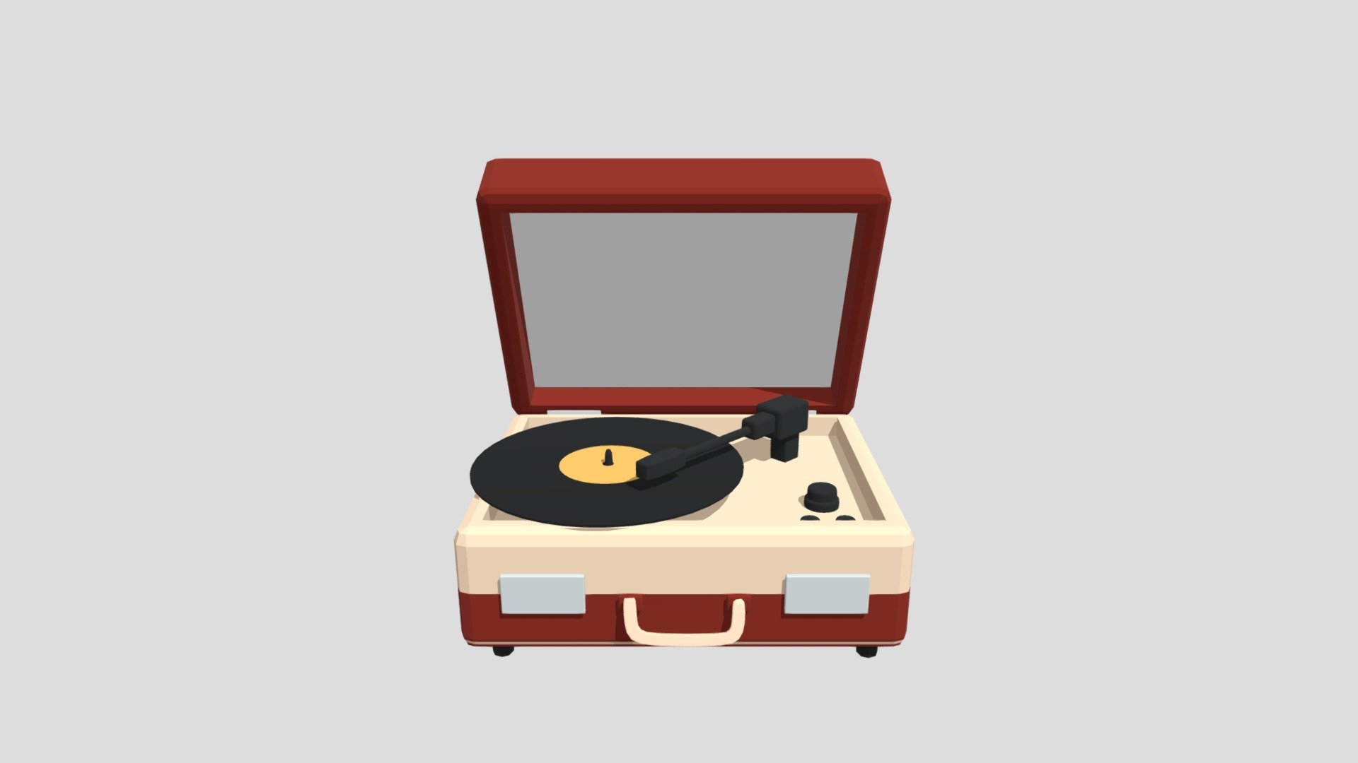 Record player from Poly by Google