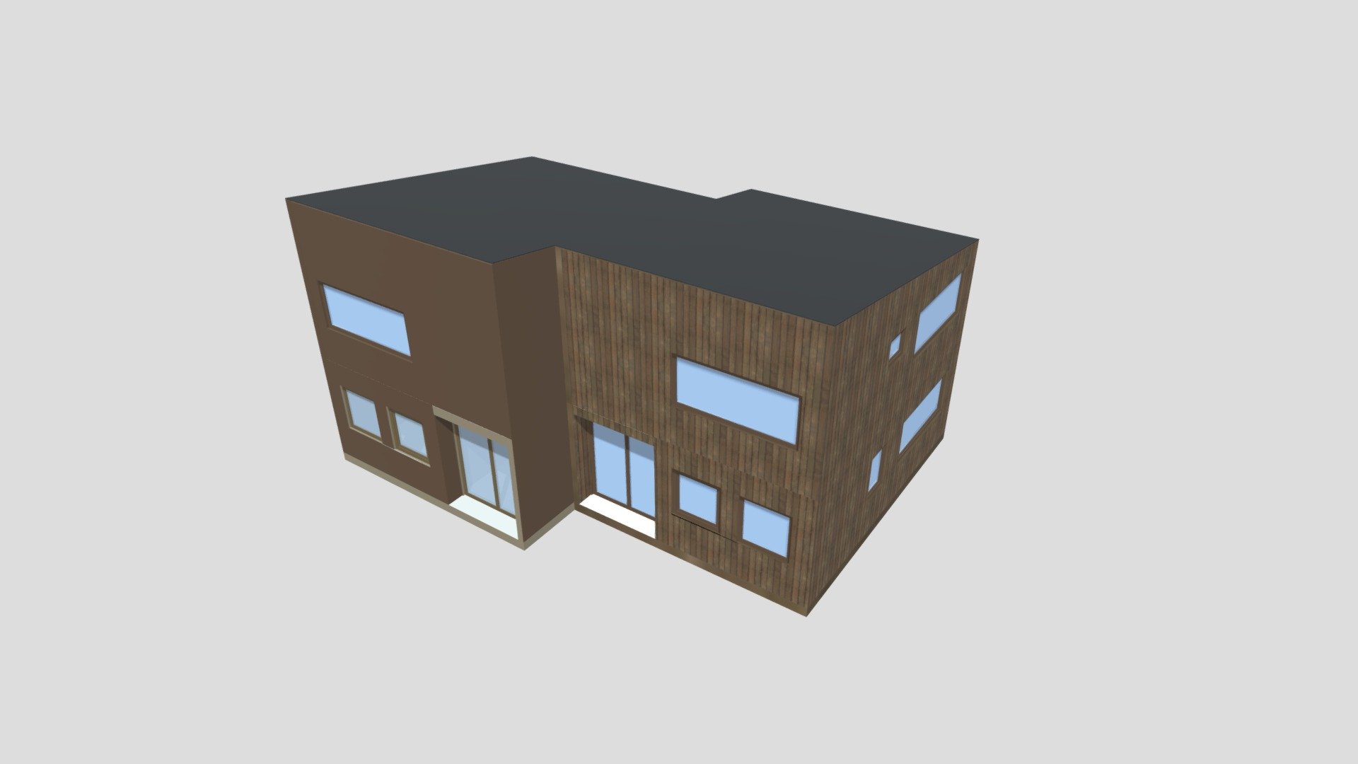 2mannsbolig with flat roof