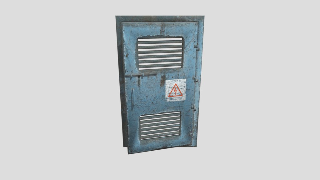 Blue Metal Door