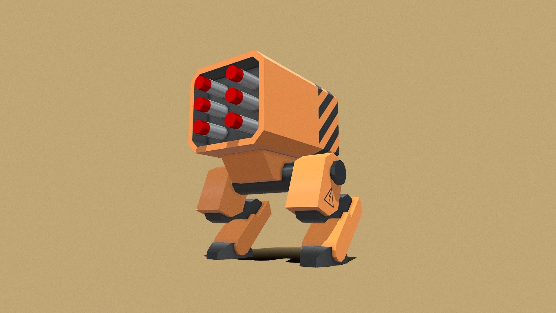 Missile Launcher Robot - 3D model by Alberto Rodríguez (@penedorio ...