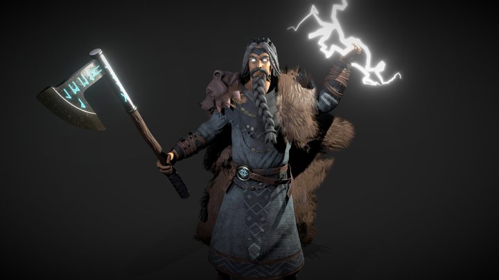 Nordic warrior 3D Model