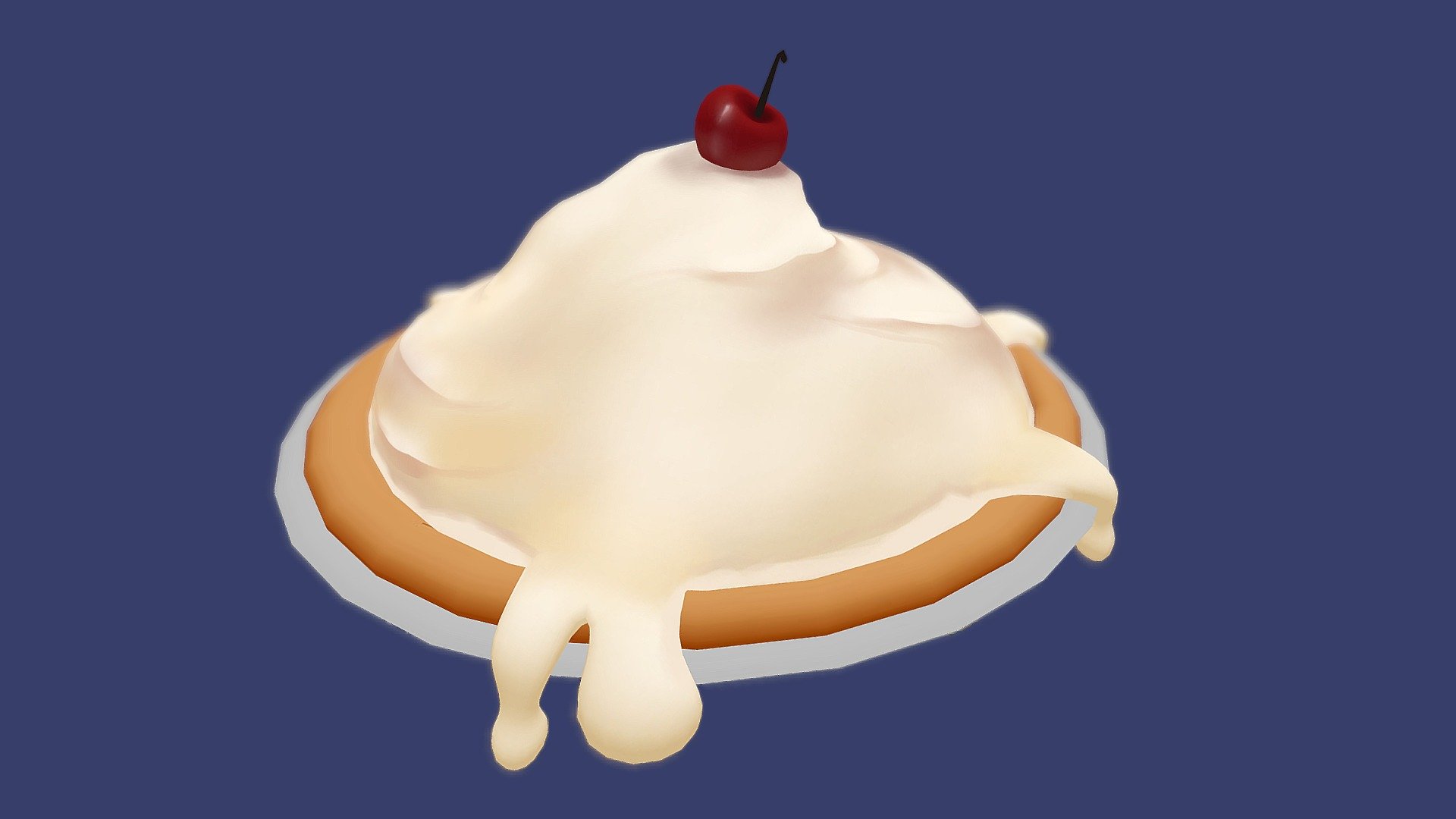 Cream Pie - 3D model by Anabellia [e467dba] - Sketchfab