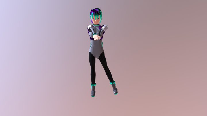 Sci-fi girl 3D Model