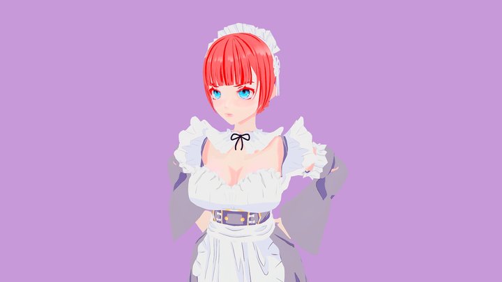 Anime Maid - 3D Character Model 3D Model