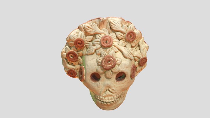 Ceramic Skull sketchfab 3D Model