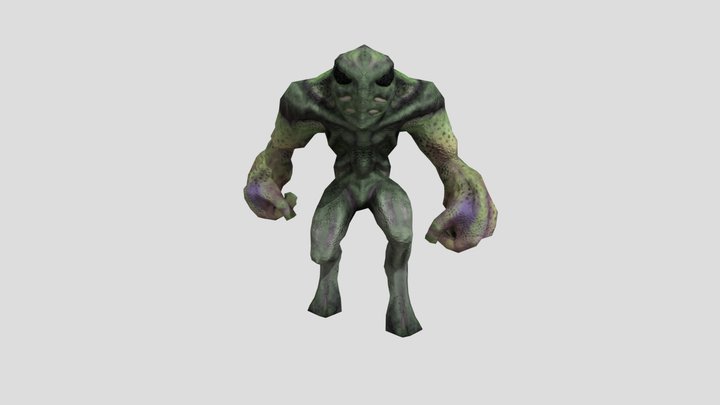 Reptile model free anímate. – Gratis 3D-model STL