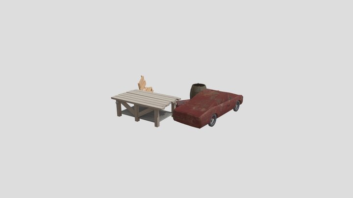 DAE 5 Finished Props - Forrest Loner 3D Model