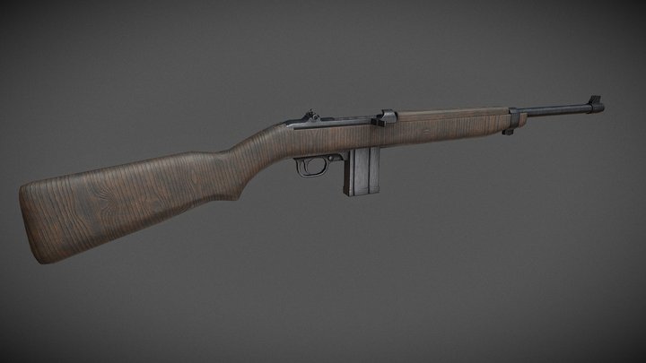 M1 Carbine WW2 3D Model