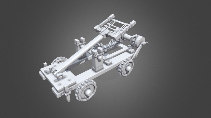 Stylized Catapult 3D Model