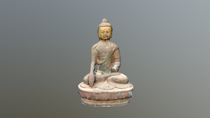 Statue of Buddha - Photogrammetry - Lowpoly 3D Model