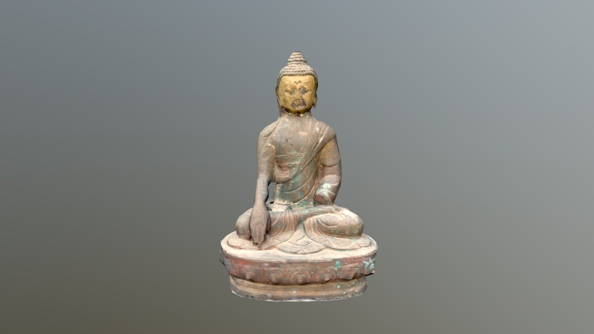 Statue of Buddha - Photogrammetry - Lowpoly