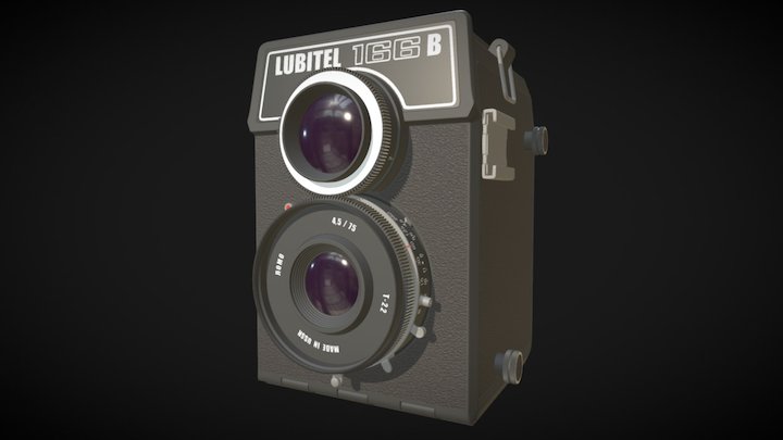 Lubitel 166B Film Camera 3D Model